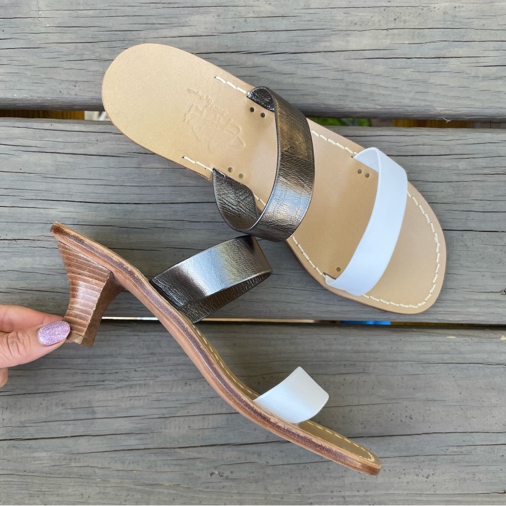 Capri leather strappy sandals made in Italy